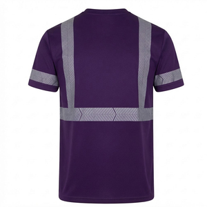 Wholesale Short Sleeve High Visibility Workwear T <b>Shirt</b> For <b>Men</b> Hot Sale Fluorescent T <b>Shirt</b> With Round Neck Design - Product Image 2