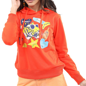 Sudadera con Capucha Personalizada PUFFIN SPORTS para Mujer, Diseño de Dibujos Animados, Algodón, Informal, Manga Larga, para Otoño, con Logotipo Frontal - Product Image 4