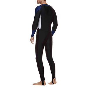 Traje de Neopreno Completo de 3mm para Hombre, Manga Larga, Cierre en el Pecho, Color Negro y Azul, Impermeable, para Buceo, Surf y Natación - Product Image 6