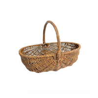 Paniers de rangement élégants en osier de haute qualité avec poignées, écologiques et multifonctionnels pour la cuisine, différentes tailles, en promotion