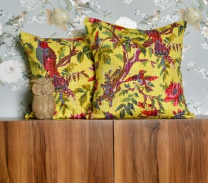Vintage Kantha Pillow <b>Cover</b> Cotton Cushion Handmade Eco-Friendly Reversible washable Customizable Boho Decorative <b>Sofa</b> - Product Image 2