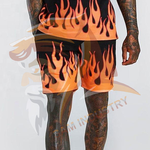 Customized Your Own Design Men Sublimation Shorts <b>Sets</b> For Adults High Street Fashion Elastic Waist Men Sublimation <b>Twin</b> <b>Sets</b> - Product Image 4
