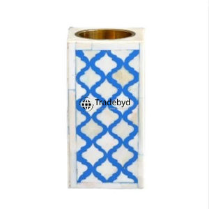 Porte-bougie en os incrusté de qualité supérieure, élément décoratif élégant par Tradebyd - Product Image 2