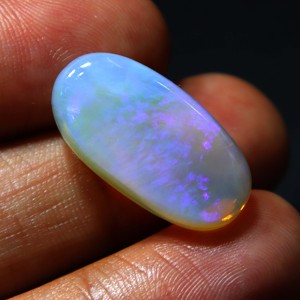 Opale naturelle australienne de 16 carats, opale de Coober Pedy massif, pierre précieuse en vrac, opale de cristal à feu rouge, faite à la main pour la fabrication de bijoux - Product Image 4