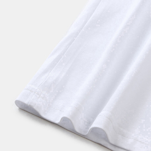 Servicio OEM, Camiseta Casual Personalizada con Estampado 3D en Relieve para Mujer, Tejido de Punto de Algodón, Transpirable, Diseño Antiarrugas, Patrón Sólido - Product Image 4