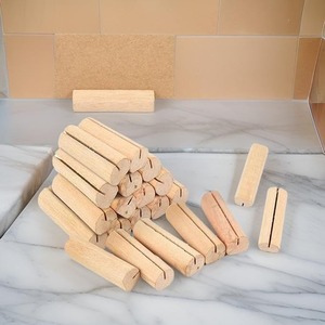 Handcrafted <b>Solid</b> <b>Wood</b> <b>Desk</b> Card Holder with Minimalist Design and Durability for Business Cards and Office Decor - Product Image 1