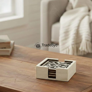 Sous-verre carré en os incrusté, fait main, 4x4 pouces, qualité supérieure, luxueux, décoratif, pour la maison et les restaurants - Product Image 3