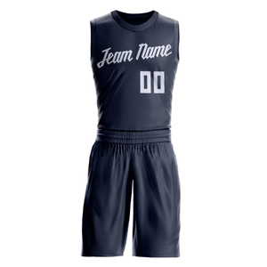 Uniforme de basket-ball 100% polyester noir pur avec nom d'équipe personnalisé, nom et numéro du joueur imprimés, maillots de basket-ball pour adultes - Product Image 2