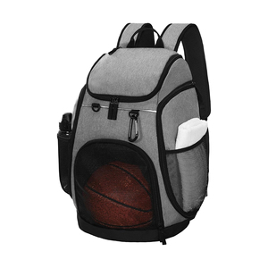 Grand sac à dos de basketball avec compartiment de rangement pour ballon, poche séparée pour chaussures, plusieurs compartiments zippés latéraux - Product Image 3