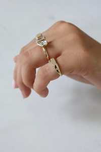 Custom Lab Grown Diamond Engraved <b>Initial</b> Letter Signet <b>Ring</b> Flush Pinky Finger Statement Bands Jewelry 14k Solid Gold Wholesale - Product Image 6