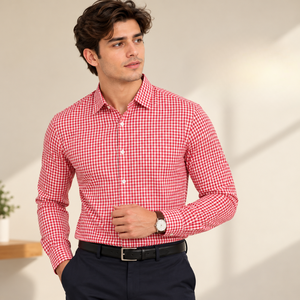 Camisa Clásica de Cuadros para Hombre, 100% Algodón, Suave y Transpirable, con Botones, para Uso Diario Informal, Proveedor de Camisas para Hombre al por Mayor - Product Image 2