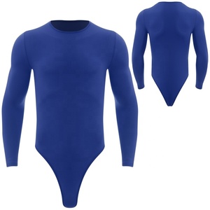 <span class=keywords><strong>Justaucorps</strong></span> une pièce pour hommes <span class=keywords><strong>justaucorps</strong></span> à manches longues tenue décontractée à la mode pour le travail à domicile <span class=keywords><strong>gym</strong></span> fitness se prélasser dormir danser - Product Image 2