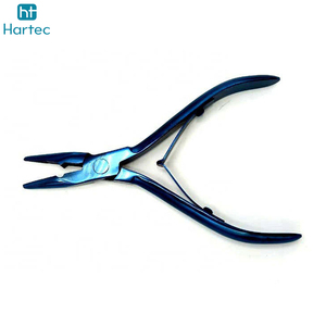 Pince à extensions capillaires professionnelle en acier à haute teneur en carbone, outil multifonction pour micro-anneaux, liens et perles, vente en gros, qualité supérieure - Product Image 4