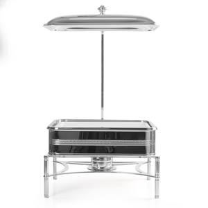 Recipiente Rectangular de Acero Inoxidable de Lujo para Calentar Comida, Juego de Recipientes para Buffet con Soporte para Tapa Colgante - Product Image 3