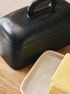 Contenedor de Mantequilla Contemporáneo con Tapa Abovedada Acanalada, Asa de Transporte Fácil, Bandeja de Servicio Duradera, Elegante Caja de Almacenamiento de Mantequilla para Encimera - Product Image 4