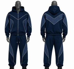 Private Label Hooded Solid Men's <b>Jogging</b> Tracksuit Set Eco-Friendly Quick Dry Travel Sweatsuit US S/M/L/XL Wholesale Rate - Product Image 1
