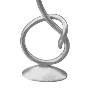 แท่นวางเทียนตกแต่งดีไซน์ใหม่ทำด้วยมือสีเงินด้านสำหรับตกแต่งบ้านเชิงเทียนอลูมิเนียม - Product Image 4