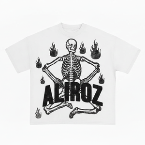 T-shirts pour hommes avec impression graphique DTG en stock, style streetwear, mode personnalisée, tee-shirt 100% coton en vente - Product Image 4
