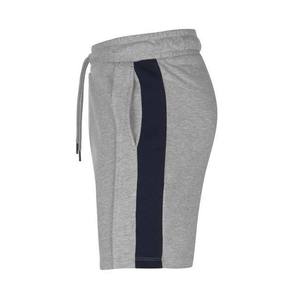 Men High Quality Custom Gray Cotton Long Shorts Waist Casual Mid Rise Knitted Plain Color Breathable Workout Relaxed Short Pant - Product Image 4