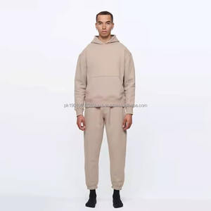 ชุดวอร์มผู้ชายผ้าฝ้าย 100% ชุดออกกำลังกายแบบกำหนดเอง ชุดจ็อกเกอร์ แบรนด์ส่วนตัว ชุดวอร์มเปล่า ชุดวอร์มสำหรับวิ่งออกกำลังกาย - Product Image 1