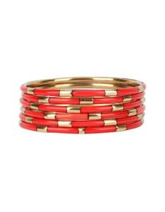 <b>Resin</b> Brass Handcrafted Ethnic Party Women's Trendy Imitation Pearl Bangles Supplier India Wholesale - Product Image 1