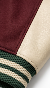 Ropa al por mayor de estilo americano sostenible con forro acolchado y parches bordados, estética de béisbol - Product Image 4