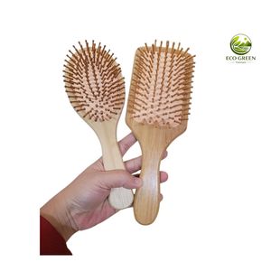 Peine de Bambú Clásico Grande al por Mayor, Cepillo Desenredante de Madera Natural Ecológico para Hombres y Mujeres, Marca Privada, Logotipo Personalizado - Product Image 5