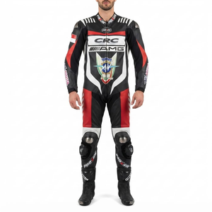 Traje de Carreras Zonda Premium para Hombre, 1 Pieza, Cuero Vacuno/Canguro Genuino, Estilo MotoCP, Mono para Pista, Nivel de Protección 2 - Product Image 1