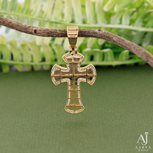 Collier avec pendentif croix en or serti de pierres CZ, plaqué argent/rhodium, bijoux hip-hop pour mariage, fête, cadeau - Product Image 3
