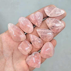 Lote de cabujones de cuarzo rosa natural al por mayor, lote de piedras preciosas de cuarzo para la fabricación de joyas - Product Image 4