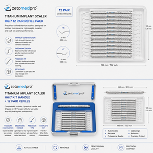 Système de recharge et kit d'implants dentaires en titane de qualité supérieure H6/7 OEM Zetomed Pro - Product Image 3