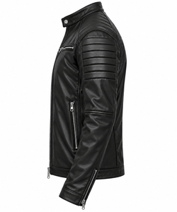 Dernière conception – Blouson en cuir véritable pour homme avec logo frontal, haute qualité, respirant, écologique, personnalisable, fermeture éclair, décontracté pour l'hiver - Product Image 2