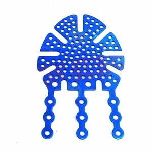 Plaques chirurgicales vétérinaires Astrin pour le plancher orbital, en acier inoxydable de qualité chirurgicale, ensemble de plaques d'implant maxillo-faciales (3 pièces) - Product Image 3