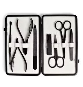 Modern Grooming <b>Kit</b> 8pcs <b>Nail</b> Care Set Durable Stainless Steel Manicure Tools Compact Case And Custom Logo - Product Image 2