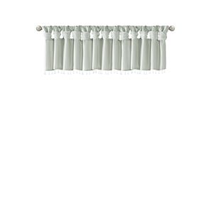 Valigetta leggera in finto seta acqua polverosa con perline 50x26 "tende e mantovane color acqua - Product Image 4