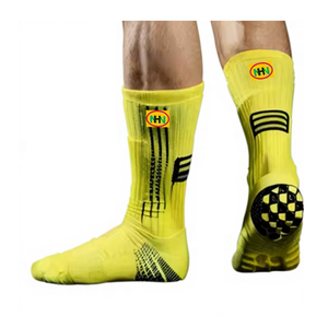 Vente en gros OEM – Nouveaux chaussettes de sport de luxe en jacquard tricoté, épaisses, rayées, antibactériennes, en coton/nylon, pour le basketball - Product Image 1