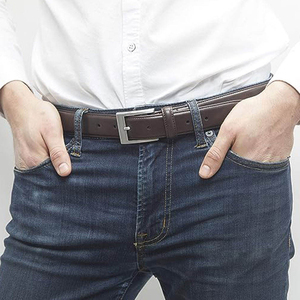 Cinturones de Cuero para Hombre con Logotipo Personalizado, Alta Calidad, el Mejor Material, Estilo Casual, Hebilla de Acero, Nueva Moda, Ligeros y Transpirables - Product Image 6