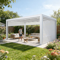 Kits de système OEM en aluminium électrique de protection contre les intempéries Tingmeihaoting, pergola en aluminium de jardin