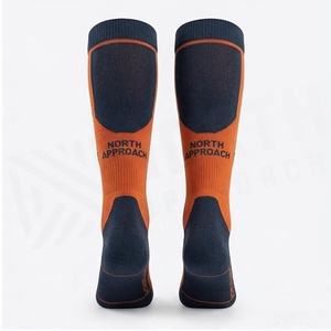 <b>Knee</b> <b>High</b> Basketball <b>Socks</b> Orange Navy Blue Breathable Knitted for Adults Summer Sport Wear - Product Image 2