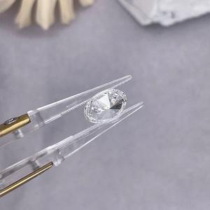 Diamant de laboratoire non monté 1ct 2ct 3ct HPHT CVD, forme ovale, pierres synthétiques certifiées blanches étincelantes pour bagues de fiançailles - Product Image 1
