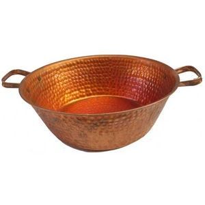 Bol de pédicure en cuivre de luxe, fait main, artisanal, pour bain de pieds, équipement de salon haut de gamme, construction durable - Product Image 2
