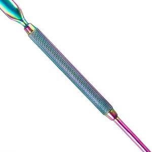 Morje Surgical Dual-End Reusable Stainless Steel <b>Nail</b> Pusher <b>Tool</b> for Manicure with Textured Grip and Iridescent Finish - Product Image 4