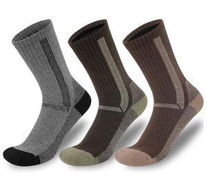 High Performance Outdoor Sports <b>Socks</b> Extra High Non-Restrictive Arch Support Full Cushion Breathable Durable Gray - Product Image 5