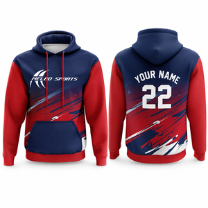 Sweat-shirts de sport personnalisés pour hommes 100 % coton brodés par sublimation, grandes tailles, tenues d'équipe d'entreprise, esprit d'équipe décontracté - Product Image 5