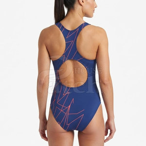 Traje de Baño de Una Pieza de Secado Rápido para Mujer, Traje de Baño Deportivo, Diseño Personalizado, Tela Elástica, para Piscina, Playa, Entrenamiento Deportivo - Product Image 4