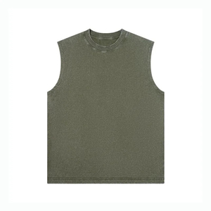 Débardeur Premium Homme Col Rond Style Vintage Délavé à l'Acide – Le Meilleur Fabricant de Débardeurs Streetwear Décontractés - Product Image 5