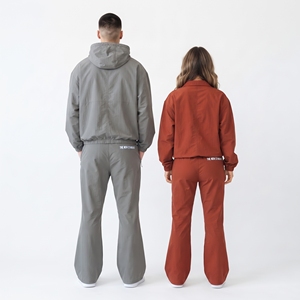 OEM Hooded Casual Solid Windbreaker Tracksuit <b>Lightweight</b> Waterproof <b>Jacket</b> Pants Two Piece Custom Design Wholesale Unisex - Product Image 4