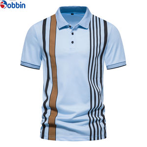 Collection d'été, nouveau polo tendance pour homme, poche personnalisée, polyester, élasthanne, coton, manches courtes, polos de golf pour homme - Product Image 2