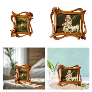 acacia wood Photo <b>Frame</b> Party <b>Wall</b> Decor Home Decor Bedroom Lily Flower Decorative - Product Image 5