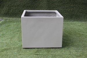 Customized Square Wholesale White Fiberglass Hand Carved Classic Durable Lightweight Floor Indoor/Outdoor Rectangular <b>Planter</b> - Product Image 6